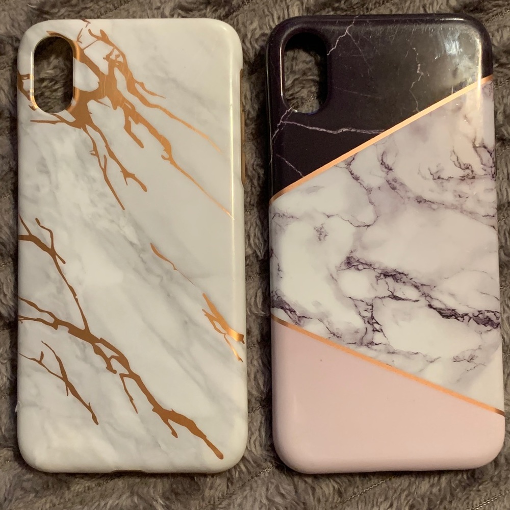 Bundle of 2 Marble iPhone X/XS Phone Cases